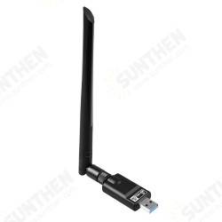 1300Mbps USB3.0 WiFi Adapter Dual Band 2.4G/5.8G WiFi+BT5.0 Wireless Networking Card 5dB External Antenna Wireless Transmitter Receiver 1300Mbps USB3.0 WiFi Adapter Dual Band 2.4G/5.8G WiFi+BT5.0 Wireless Networking Card 5dB External Antenna Wireless Transmitter Receiver