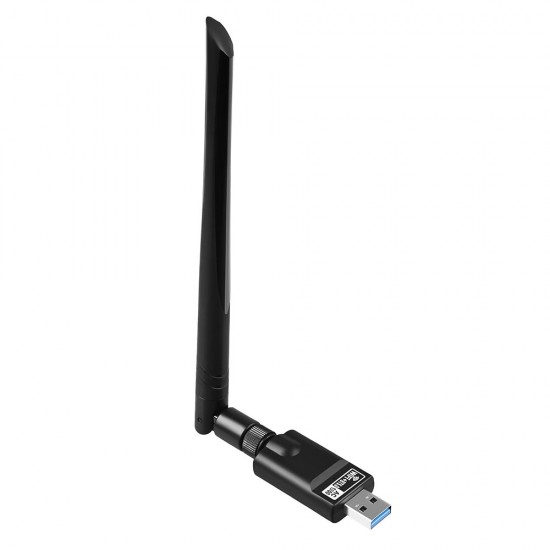 1300Mbps USB3.0 WiFi Adapter Dual Band 2.4G/5.8G WiFi+BT5.0 Wireless Networking Card 5dB External Antenna Wireless Transmitter Receiver