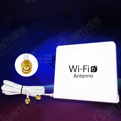 6dBi High Gain WiFi6 Antenna Dual Band 2.4G 5G WiFi RPSMA Male Connector Antenna Magnetic Base 1.5m Cable 6dBi High Gain WiFi6 Antenna Dual Band 2.4G 5G WiFi RPSMA Male Connector Antenna Magnetic Base 1.5m Cable