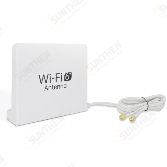 6dBi High Gain WiFi6 Antenna Dual Band 2.4G 5G WiFi RPSMA Male Connector Antenna Magnetic Base 1.5m Cable