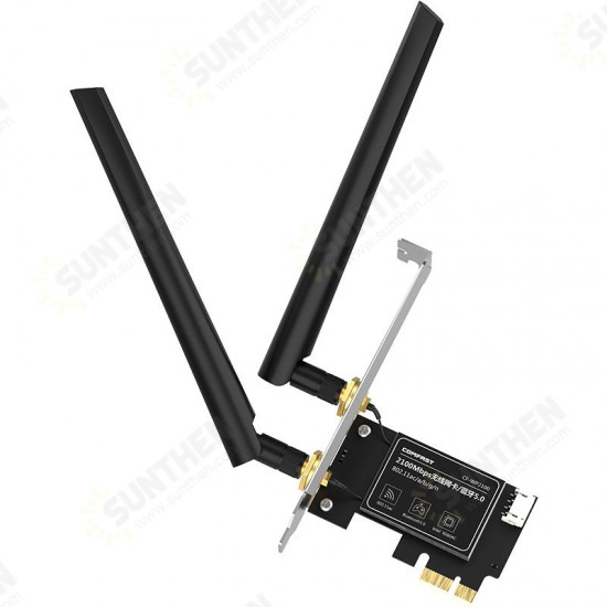 CF-WP2100 High Speed Gigabit PCI-E Dual Band 5G/2.4G Wireless Network Card Desktop Wifi Receiver bluetooth 5.0 Adapter