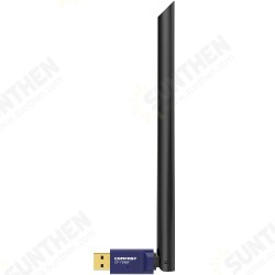CF-759BF Dual Band 2.4G&5.8G 650Mbps Wifi Receiver WiFi Transmiter bluetooth 4.2 USB Adapter with 6dBi Antenna for Windows for Mac Driver CF-759BF Dual Band 2.4G&5.8G 650Mbps Wifi Receiver WiFi Transmiter bluetooth 4.2 USB Adapter with 6dBi Antenna for Windows for Mac Driver