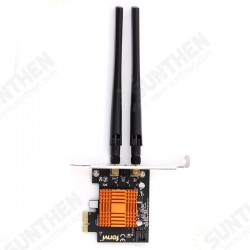Dual Band 1200Mbps Wireless Intel 802.ac Desktop PCIe 1X WiFi Adapter bluetooth 4.0 Network Card 1200Mbps FV-8802 Dual Band 1200Mbps Wireless Intel 802.ac Desktop PCIe 1X WiFi Adapter bluetooth 4.0 Network Card 1200Mbps FV-8802