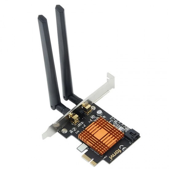 Dual Band 1200Mbps Wireless Intel 802.ac Desktop PCIe 1X WiFi Adapter bluetooth 4.0 Network Card 1200Mbps FV-8802