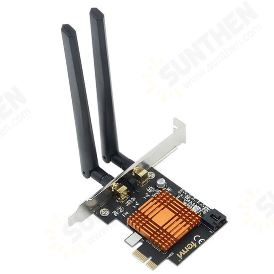 Dual Band 1200Mbps Wireless Intel 802.ac Desktop PCIe 1X WiFi Adapter bluetooth 4.0 Network Card 1200Mbps FV-8802