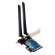 Wireless Dual Band PCIe WiFi Adapter Network Card 1200Mbps 2.4GHz 5GHz bluetooth 4.0 Card for Windows 7/8/10