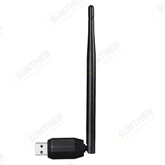 Urant 150M USB WiFi Adapter Wireless Network Card 5Dbi Antenna Portable External WiFi Receiver Drive UNT-009