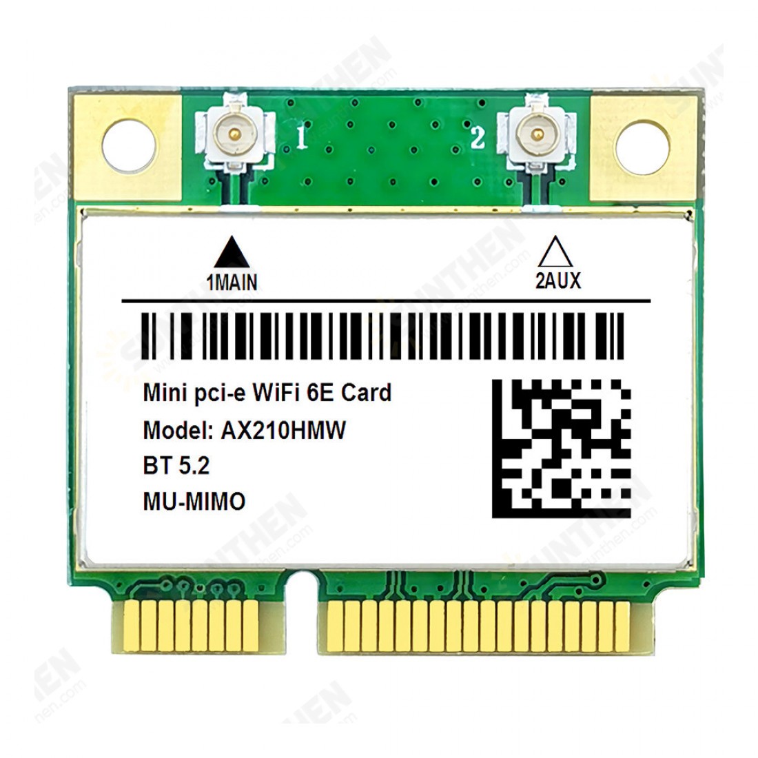 AX210HMW WiFi 6E Wireless Network Card 5G Dual Band 2400Mbps WiFi Card Minipcie 5.2 bluetooth