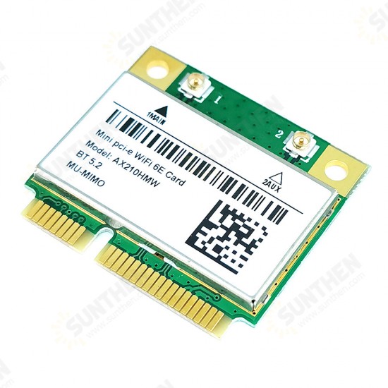 AX210HMW WiFi 6E Wireless Network Card 5G Dual Band 2400Mbps WiFi Card Mini-pcie 5.2 bluetooth