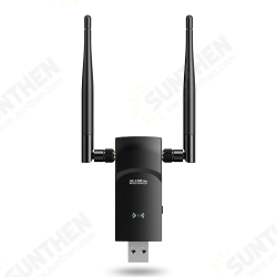 AC1200 Gigabit Wireless Network Card Dual Band USB WiFi Adapter Detachable Antenna WiFi Receiver AC1200 Gigabit Wireless Network Card Dual Band USB WiFi Adapter Detachable Antenna WiFi Receiver