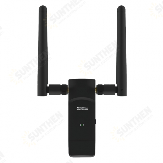 AC1200 Gigabit Wireless Network Card Dual Band USB WiFi Adapter Detachable Antenna WiFi Receiver