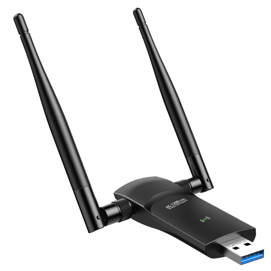 AC1200 Gigabit Wireless Network Card Dual Band USB WiFi Adapter Detachable Antenna WiFi Receiver