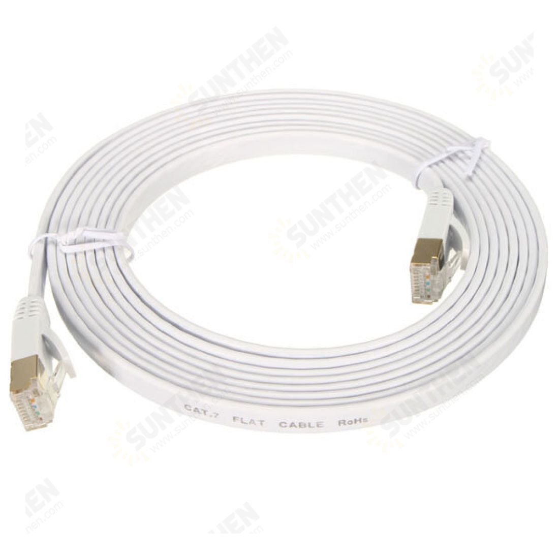 10 Gigabit Cat 7 Flat Network LAN Cable 26AWG 600Mhz RJ45 Network Lan Patch