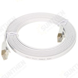 10 Gigabit Cat 7 Flat Ethernet Network LAN Cable 26AWG 600Mhz RJ45 Internet Network Lan Patch Cords for Modem Router 10 Gigabit Cat 7 Flat Ethernet Network LAN Cable 26AWG 600Mhz RJ45 Internet Network Lan Patch Cords for Modem Router