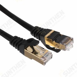 Black Cat7 28AWG High Speed Pure Copper Core Networking Cable Cat7 Cable LAN Network RJ45 Patch Cord 10 Gbps 8-Core Pure Copper Black Cat7 28AWG High Speed Pure Copper Core Networking Cable Cat7 Cable LAN Network RJ45 Patch Cord 10 Gbps 8-Core Pure Copper