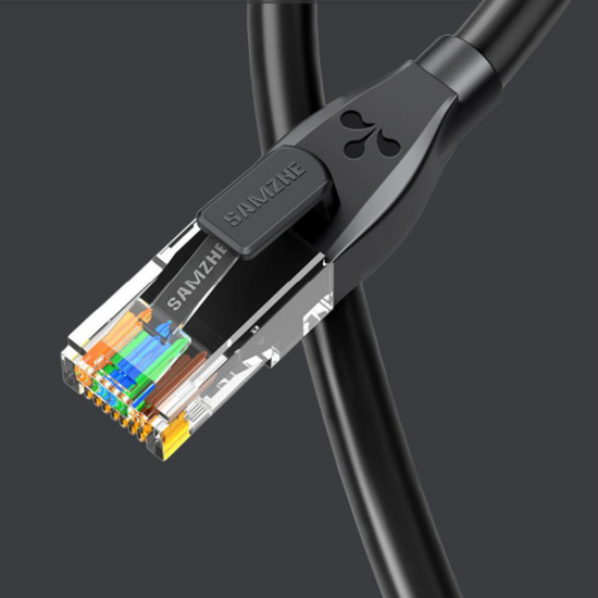 TZB-6015 0.5m / 2m / 10m Networking Cable RJ45 Cat 6 Ethernet Cable Gigabit Network Patch Cord LAN Networking Cable Adapter for PC Computer Oxygen Free Copper Project
