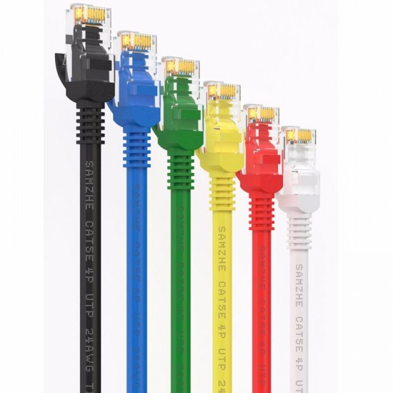 ZW-01 0.5m / 2m / 5m Networking Cable RJ45 Cat 5 Ethernet Cable Patch Cord LAN Networking Cable Adapter