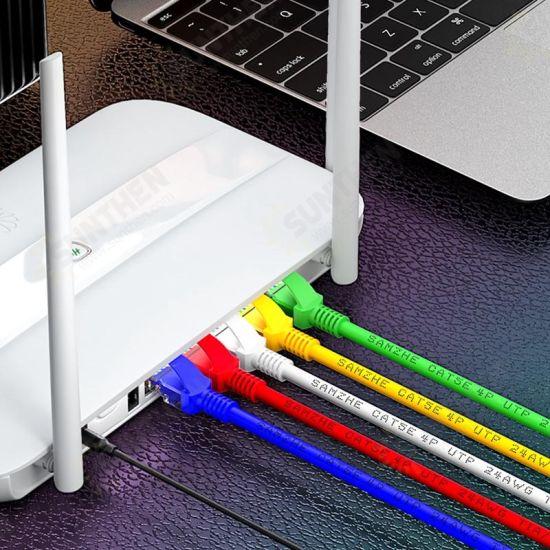 ZW-01 0.5m / 2m / 5m Networking Cable RJ45 Cat 5 Ethernet Cable Patch Cord LAN Networking Cable Adapter