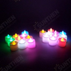 1 Pcs Led Light Candle Flameless Colorful Tea Candle Lamp Electronic Candle Party Wedding Decor 1 Pcs Led Light Candle Flameless Colorful Tea Candle Lamp Electronic Candle Party Wedding Decor
