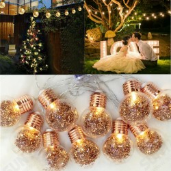10 LED Bulbs String Lights Fairy Lamp Patio Party Yard Garden Wedding Home Decorative Night Light 10 LED Bulbs String Lights Fairy Lamp Patio Party Yard Garden Wedding Home Decorative Night Light