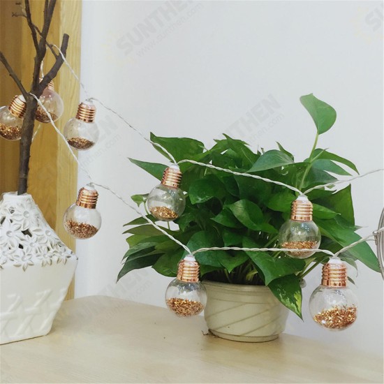 10 LED Bulbs String Lights Fairy Lamp Patio Party Yard Garden Wedding Home Decorative Night Light