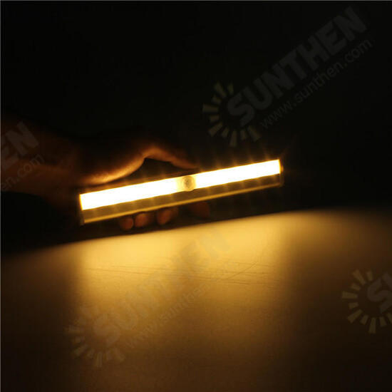 10 LED Cabinet Light PIR Human Body Motion Sensor Lamp Cupboard Closet LED Night Light LED Strip Light 6V