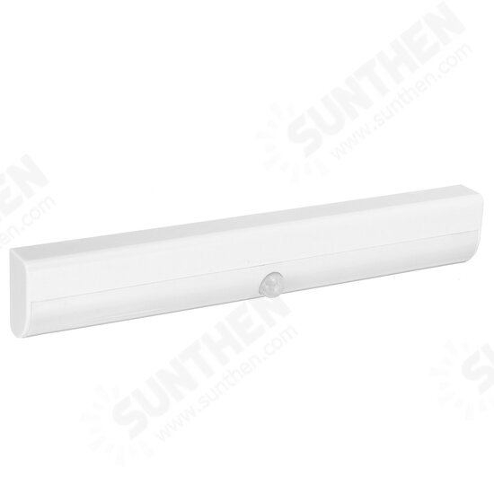 10 LED LED Motion Sensor Cabinet Light Bar Wireless Battery/USB Powered Warm/White Lighting for Wardrobe Closets Cupboard Stairway Drawer Porch