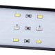 100-240V 10W Clip-on LED Aquarium Light Fish Tank Decoration Lighting Lamp with White & Blue LEDs, Touch Control, 2 Modes