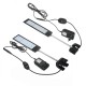 100-240V 7W Clip-on LED Aquarium Light Fish Tank Decoration Lighting Lamp with White & Blue LEDs, Touch Control, 2 Modes