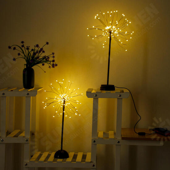 100 LED Dandelions Lamp USB Firework Night Light Garden Wedding Party Christmas