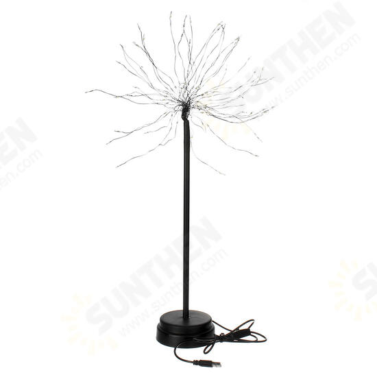 100 LED Dandelions Lamp USB Firework Night Light Garden Wedding Party Christmas