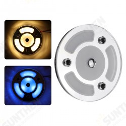 100mm Dimmable LED Reading Light Touch Dimmer Switch Blue+Warm White Day Night Car Roof Lamp for Caravan 10-30V 100mm Dimmable LED Reading Light Touch Dimmer Switch Blue+Warm White Day Night Car Roof Lamp for Caravan 10-30V