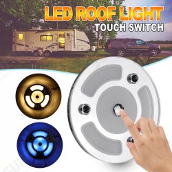 100mm Dimmable LED Reading Light Touch Dimmer Switch Blue+Warm White Day Night Car Roof Lamp for Caravan 10-30V 100mm Dimmable LED Reading Light Touch Dimmer Switch Blue+Warm White Day Night Car Roof Lamp for Caravan 10-30V