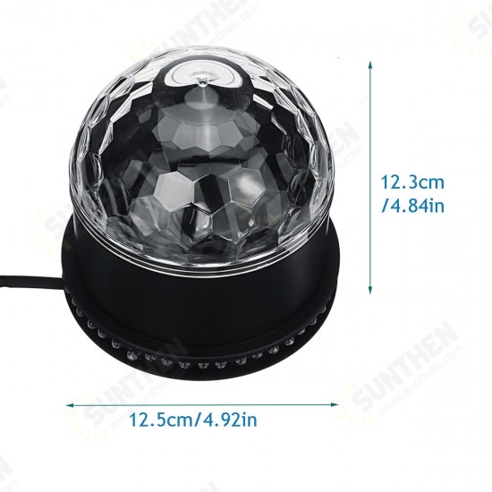 10W Colorful RGB LED Crystal Ball Effect Stage Light Lamp Disco Party US / EU Plug 10W Colorful RGB LED Crystal Ball Effect Stage Light Lamp Disco Party US / EU Plug