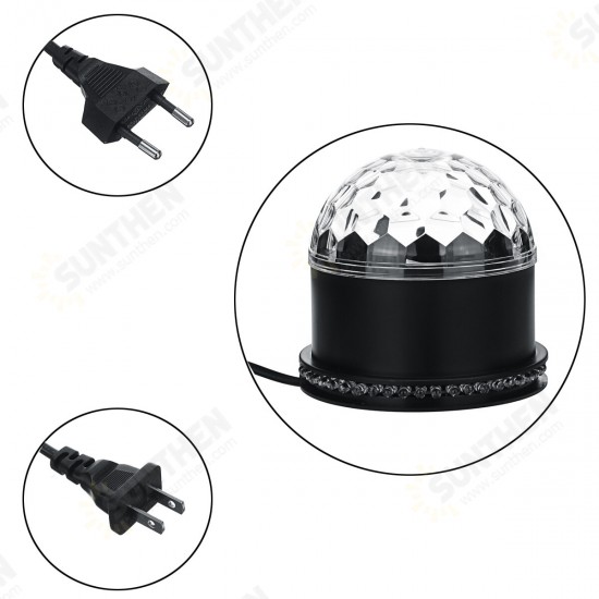 10W Colorful RGB LED Crystal Ball Effect Stage Light Lamp Disco Party US / EU Plug 10W Colorful RGB LED Crystal Ball Effect Stage Light Lamp Disco Party US / EU Plug