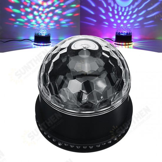 10W Colorful RGB LED Crystal Ball Effect Stage Light Lamp Disco Party US / EU Plug 10W Colorful RGB LED Crystal Ball Effect Stage Light Lamp Disco Party US / EU Plug