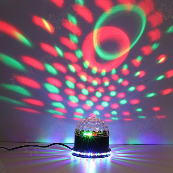 10W Colorful RGB LED Crystal Ball Effect Stage Light Lamp Disco Party US / EU Plug 10W Colorful RGB LED Crystal Ball Effect Stage Light Lamp Disco Party US / EU Plug