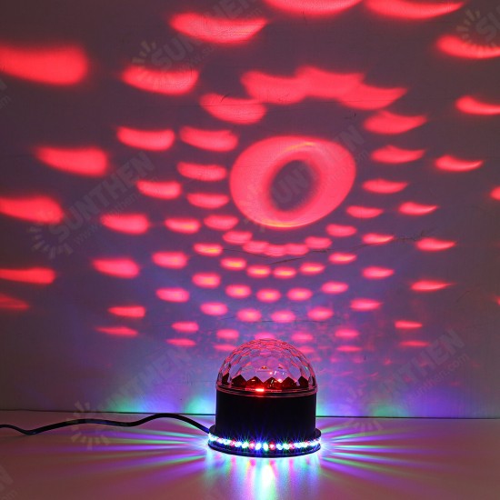 10W Colorful RGB LED Crystal Ball Effect Stage Light Lamp Disco Party US / EU Plug 10W Colorful RGB LED Crystal Ball Effect Stage Light Lamp Disco Party US / EU Plug