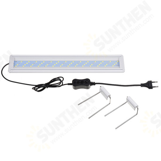 11W LED Fish Tank Light 40CM Aquarium Bracket Clip Light Aquarium Lighting Extendable Aquatic Plant Light for 40-50cm Fish Tank