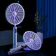 1200mAh Mosquito Killer Lamp Human Body Induction Smart Counting Mosquito Swatter USB Rechargable LED UV Fly Trap