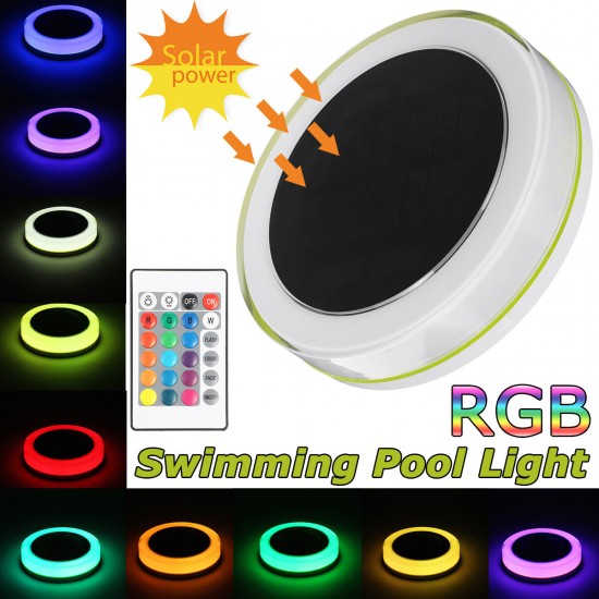 12LEDS RGB Suction Cup Swimming Pool Light Underwater Led Light Night for Pond