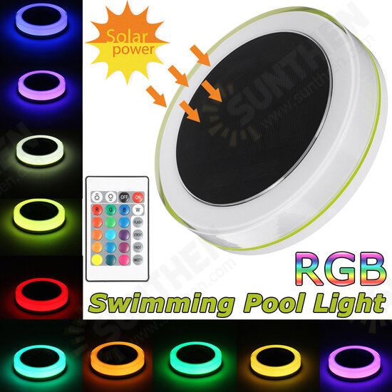 12LEDS RGB Suction Cup Swimming Pool Light Underwater Led Light Night for Pond