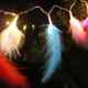 1.2M 10 LED Feather String Lights Christmas Tree Pendant Lamps DIY Party Decoration