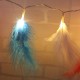 1.2M 10 LED Feather String Lights Christmas Tree Pendant Lamps DIY Party Decoration