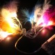 1.2M 10 LED Feather String Lights Christmas Tree Pendant Lamps DIY Party Decoration