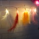 1.2M 10 LED Feather String Lights Christmas Tree Pendant Lamps DIY Party Decoration