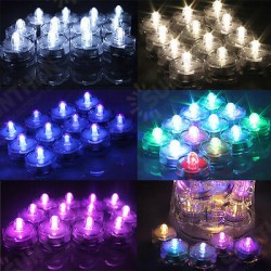 12Pcs Waterproof Flameless Electronic Colorful Wedding Chirstmas Decoration Vase Candle Lights 12Pcs Waterproof Flameless Electronic Colorful Wedding Chirstmas Decoration Vase Candle Lights