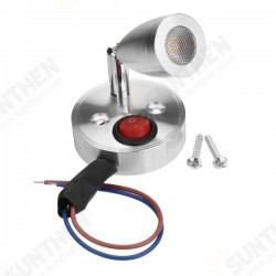 12V 3W Interior LED Spot Reading Lamp with Switch for Caravan Bedside Wall Cabinet Closet Light 12V 3W Interior LED Spot Reading Lamp with Switch for Caravan Bedside Wall Cabinet Closet Light