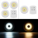 1/3PCS Under Cabinet Lights Closet Kitchen Counter COB Puck Light+Remote Control