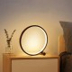 15CM LED Dimmable Table Lamp Circular Desk Lamps USB Night Light for Living Room Bedroom Bedside Lamp